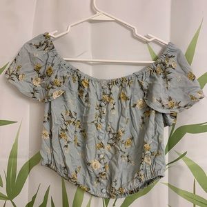 Off the shoulder Crop top